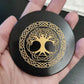 Placa Obsidiana negra - Arbol Yggdrasil