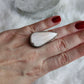 Anillo baño de plata con escolecita
