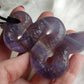 Espectacular colgante serpiente tallada en fluorita