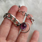 Pulsera baño de plata con varios minerales