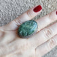 Anillo baño de plata con serafinita